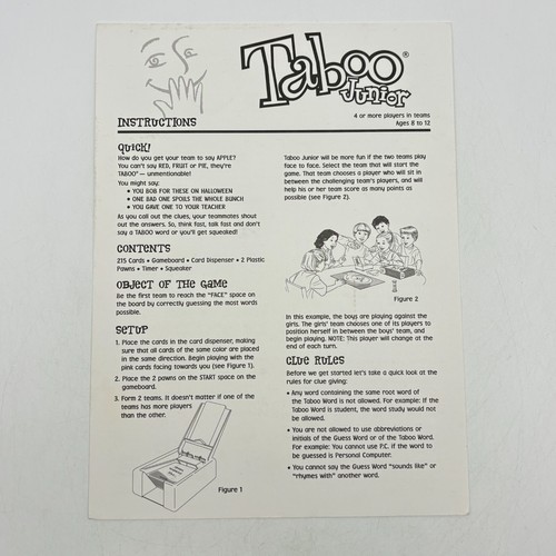 Taboo junior istruzioni 2001 - taboo,
