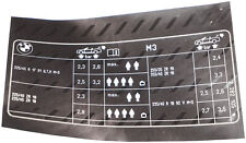 Adesivo etichetta tabella