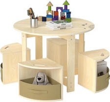 Puecrof Set Tavolo e Sgabello