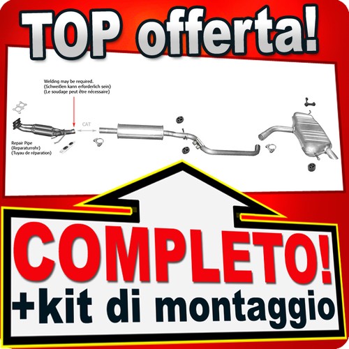 Scarico per golf vi - vw, v