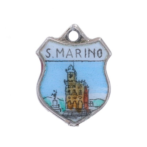 Charm scudo smaltato san - scudo,