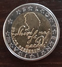  Moneta 2 due euro France Preseren 2007 Slovenia