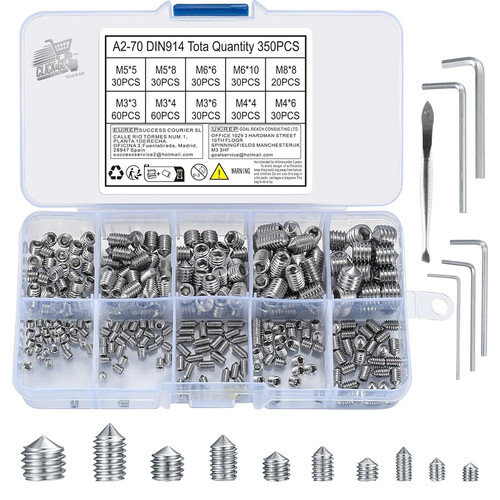 Set 350 viti brugola acciaio - viti,