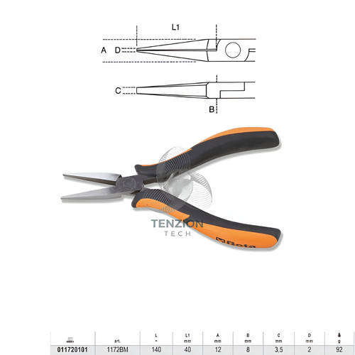 Pinza per elettronica becchi - pinza,