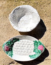 PIATTO CERAMICA CENTROTAVOLA PORTAFRUTTA BASSANO UVA + OVALE E CARCIOFI