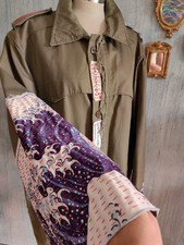 Military custom-made jacket sashiko