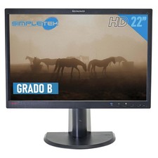LENOVO L2250P SCHERMO MONITOR DISPLAY LCD 22" VGA PC COMPUTER DESKTOP DVR CASSA