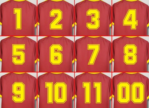 Numeri per maglia calcio - per,
