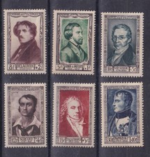 (francia)1951 Sc B258/63 set