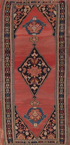 Tappeto runner kilim - , tinto