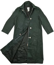 *HOT FRANCE Cappotto donna CELINE @ NOIR SERIE 3601 DUFFLE LUNGO NERO TRENCH 38 S