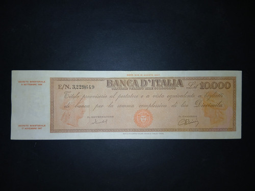 10000 lire titolo - ,