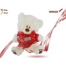 Peluche Orso Bianco con Cuore