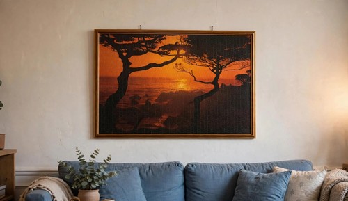 Quadro puzzle alberi al - "alberi,