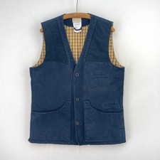 Gilet Beretta Shooting Vest Uomo 44 XL Blu Caccia Spazzolato Moleskin Gilet