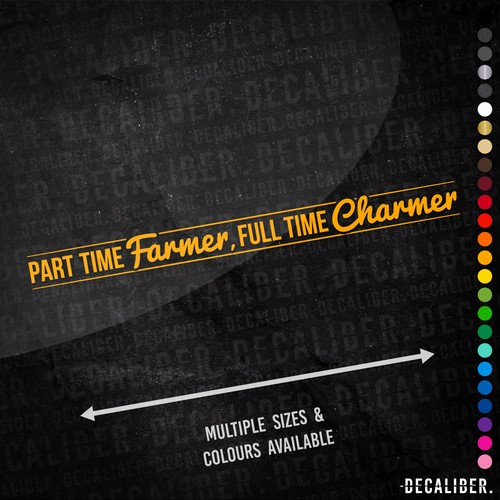 Adesivo charmer part time - charmer, part-time