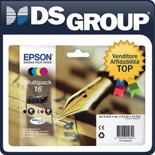 MULTIPACK 16 EPSON ORIGINALE CARTUCCE INK-JET CMYK WF-2010W 2510 2520 2530 2540