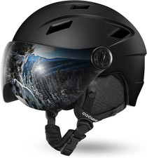 Casco Da Sci Integrale Con Visiera, Casco Sportivo per Uomo E Donne, Casco Da Sn