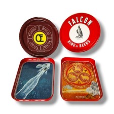 - 4 vassoi latta pubblicitari