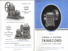 N482-POMPE A PISTONI TRIRECORD  -DEPLIANT PUBBLICITARIO