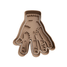 Mano di Addams Cookie cutter formina tagliabiscotti con manico famiglia addams