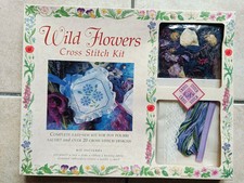 Index Fiori Selvatici Kit Punto Croce Kit Facile da Cucire per Vaso Pourri Bustina con Libro