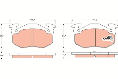 Trw gdb1305 kit - trw,