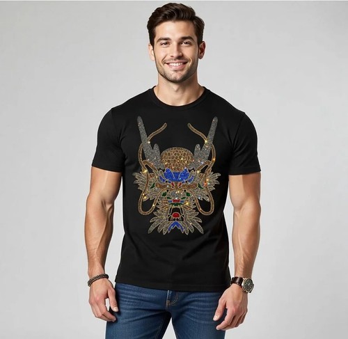 Shirt uomo lusso strass - lusso, moda