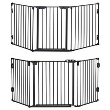 PawHut Cancellino di Sicurezza Pieghevole per Cani con Chiusura Automatica Nero