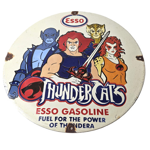 Insegna benzina esso - benzina, vintage