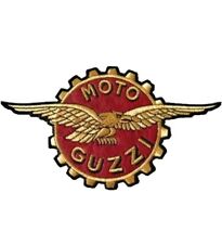 Patch Moto Guzzi con ali Toppa Patch Ricamata Termodesiva, 17 x 10