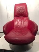 Poltrona In Pelle Rossa