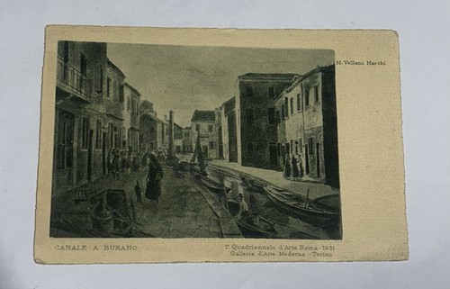 Cartolina canale burano m - a,