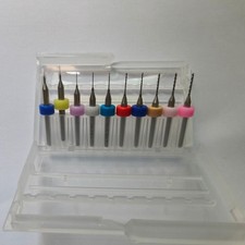 Set punte trapano micro torsione carburo di tungsteno per riparazione orologi lavorazione metalli