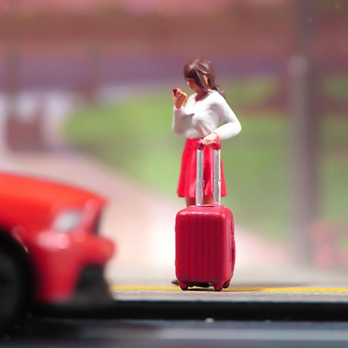 Figura ragazza viaggio - figura, di