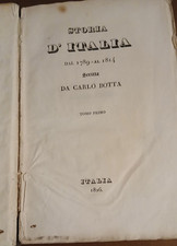 STORIA D'ITALIA DAL 1789 AL