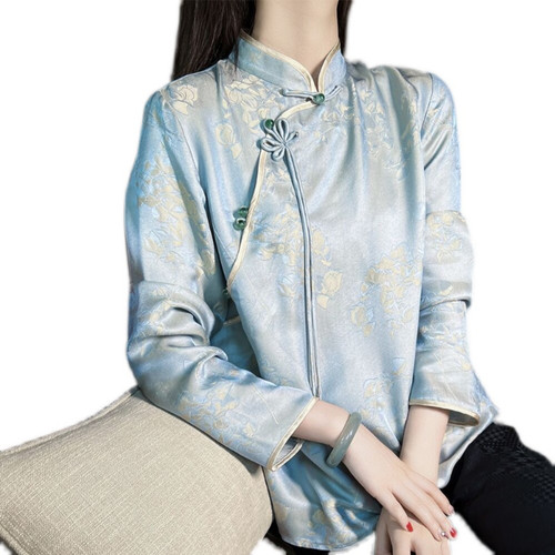 Camicia donna cinese raso - , top