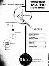 McIntosh MX-110, MX110
