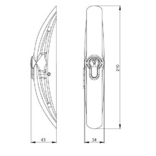 MANIGLIA MODELLO CONCHIGLIA