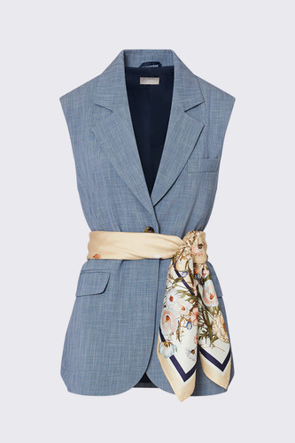 Liu gilet con foulard - liu,