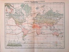 Stampa antica PLANISFERO CON
