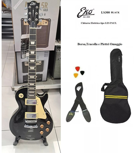 Eko ls300 black chitarra - eko,