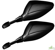 2 SPECCHIETTI OMOLOGATI CARENA GSX R 600 750 1000 2000 NERO SUZUKI ASTA DRITTA