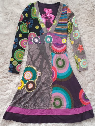 Abito desigual multicolore - abito,
