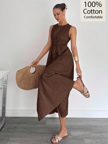 Abito donna smanicato linee - , a