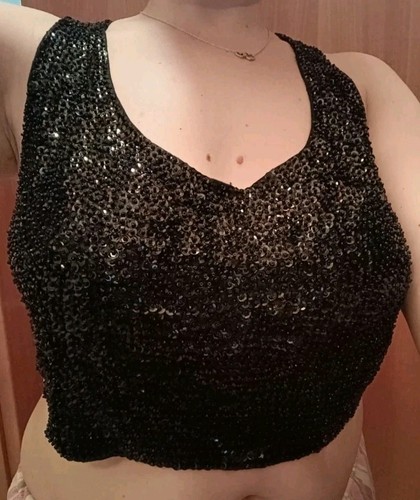 Top paillettes - top,