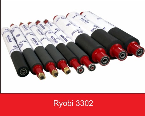 Rubber roller set - of, 9