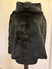 Poncho Di Pelliccia Di Lapin