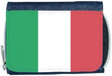 Italy Flag Denim Wallet