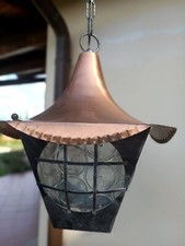 2 LAMPIONE RAME E FERRO